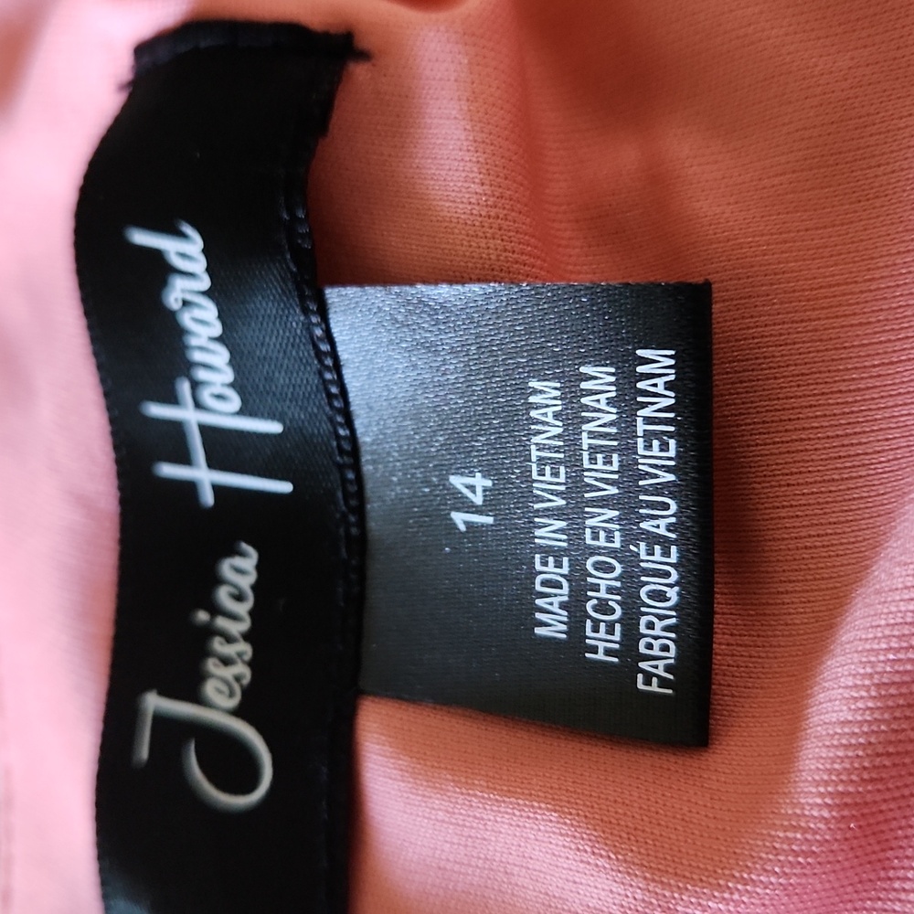 Jessica Howard Sleeveless V Neck Knot Front Maxi Dress Sz 14 - Picture 8 of 10